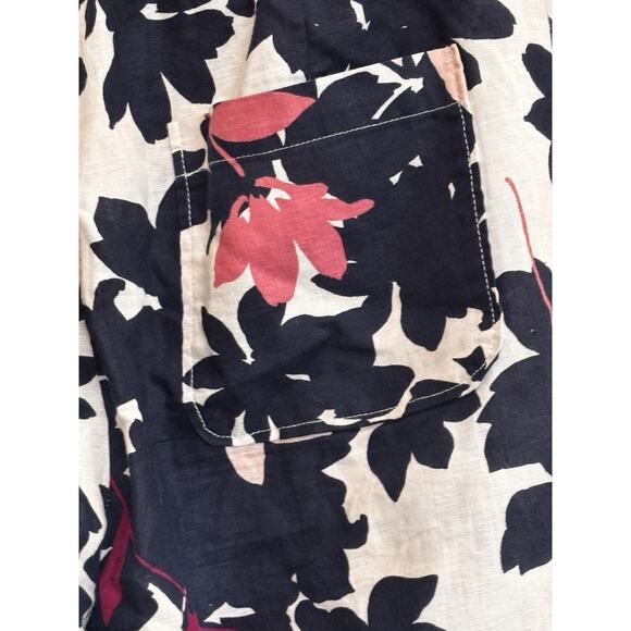 Liz Claiborne Woide leg Pants Lenin Cotton Beach Resort Vacation Pool - Picture 6 of 7